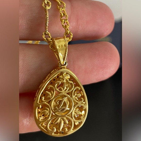 DeLatori by ALOR Citrine Necklace with Box - Picture 3 of 15